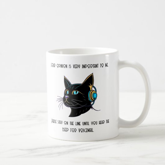 Funny Cat Coffee Mok Sarcastisch Kantoor Gift Idee (Rechts)