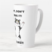 Funny Cat Coffee Mok - "Wacht, Drink het niet... (Rechterhoek)