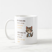 Funny Cat Coffee Mug Koffiemok (Links)