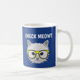 FUNNY CAT COFFEE MUGS CHECK MEOWT KOFFIEMOK