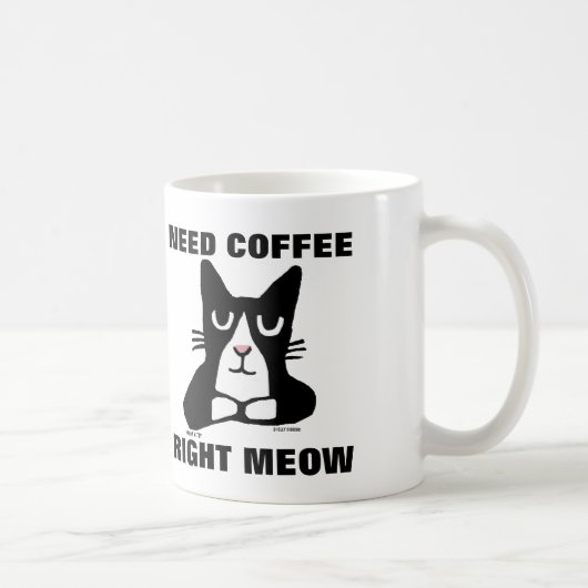 Funny Cat Coffee Mugs, Panda Kat Koffiemok (Rechts)