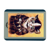 Funny Cat copy is Angry Cat, Stubborn Cat Magneet (Horizontaal)