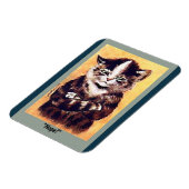 Funny Cat copy is Angry Cat, Stubborn Cat Magneet (Linkerzijde)