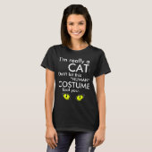 Funny Cat Costume, Halloween Women's T-shirt (Voorkant volledig)