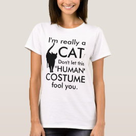 Funny Cat Costume, Halloween Women's T-shirt