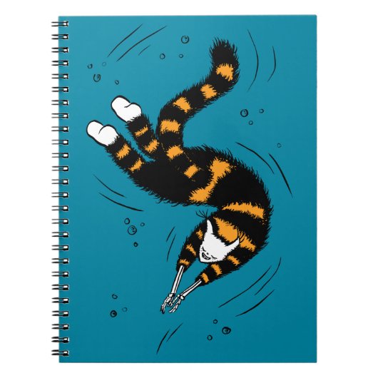Funny Cat Creature Skeleton Hands die Donker zwemm Notitieboek (Voorkant)