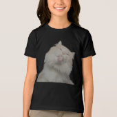 Funny Cat Custom Pet Photo Kids T-Shirt (Voorkant)