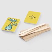 Funny Cat custom text hand fan set Handwaaier (Niet-gemonteerd)