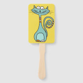 Funny Cat custom text hand fan set Handwaaier (Voorkant)