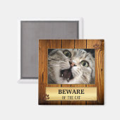 Funny Cat Cute Photo Magnet (Voorkant / Achterkant)