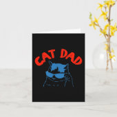 Funny Cat Dad Club 2 Sided Life Is Better With Cat Kaart (Gele Bloem)