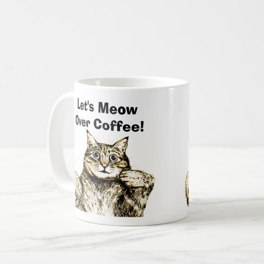 Funny Cat Dad Coffee Mok (Voorkant links)