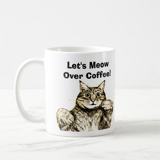 Funny Cat Dad Coffee Mok (Links)