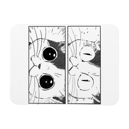 Funny Cat Design Magneet (Horizontaal)