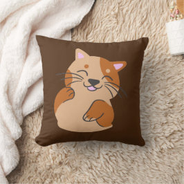 "Funny Cat Design" Sierkussen