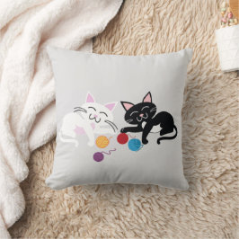 "Funny Cat Design" Sierkussen