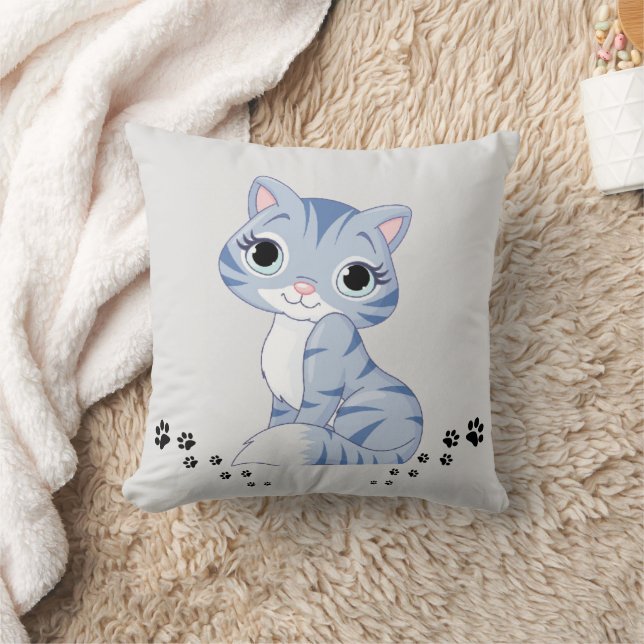 "Funny Cat Design" Sierkussen (Deken)
