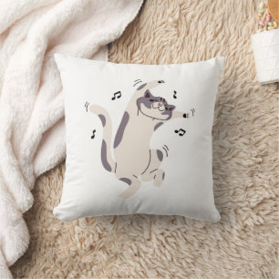"Funny Cat Design" Sierkussen