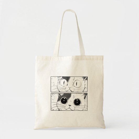 Funny Cat Design Tote Bag (Voorkant)
