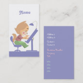 Funny Cat Designer Visitekaartje (Voorkant / Achterkant)