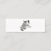 Funny cat die selfie gebruikt - Kies achtergrondkl Mini Visitekaartje (Voorkant)