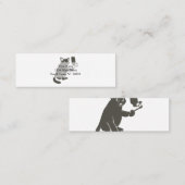 Funny cat die selfie gebruikt - Kies achtergrondkl Mini Visitekaartje (Voorkant / Achterkant)