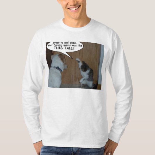 Funny Cat/Dog T-shirt (Voorkant)