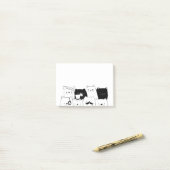 Funny Cat Doodle Post-it® Notes (Op bureau)
