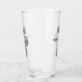 Funny Cat douanenaam pint glas (Links)