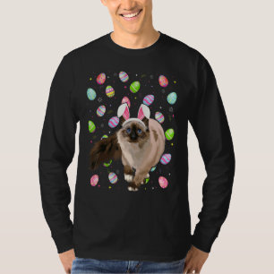 Funny Cat Easter Bunny Balinese Cat Easter Su T-shirt