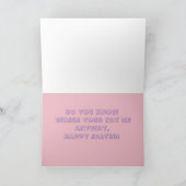 Funny Cat Easter Feestdagen Kaart (Binnen)