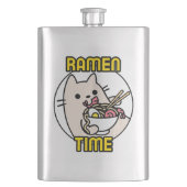Funny Cat Eating Ramen Cat Lover Pet Owner Flacon (Voorkant)