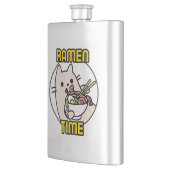 Funny Cat Eating Ramen Cat Lover Pet Owner Flacon (Links)
