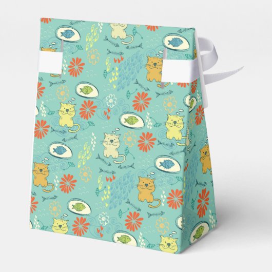 Funny Cat en Fish Bedankdoosjes (Achterkant)