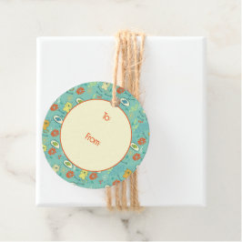 Funny Cat en Fish Bedankjes Labels