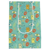 Funny Cat en Fish Medium Cadeauzakje (Achterkant)