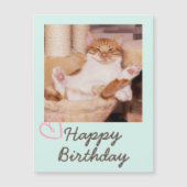  Funny Cat en Happy Birthday (Voorkant)