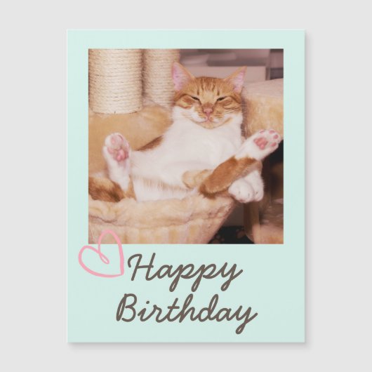  Funny Cat en Happy Birthday (Voorkant)