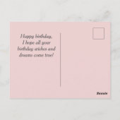 Funny Cat en Happy Birthday Briefkaart (Achterkant)