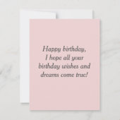  Funny Cat en Happy Birthday Kaart (Achterkant)