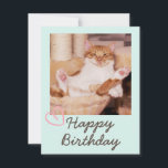 Funny Cat en Happy Birthday Kaart<br><div class="desc">Het is de Funny Cat en Happy Birthday Kaart. De sukkelende kat is grappig en mooi. U kunt uw berichten opnemen. Het zal je vriend aan het lachen maken. Dit zal een betekenisvol cadeau zijn en je vriend aan het lachen maken. Ik wil u nu feliciteren en een van de...</div>