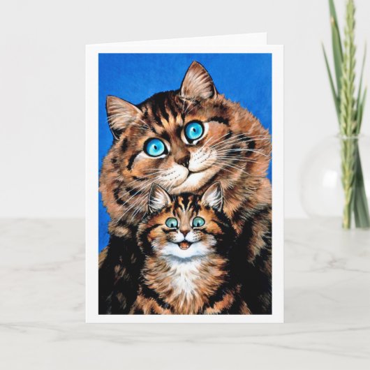 Funny Cat en Kitten, Louis Wain Kaart (Voorkant)