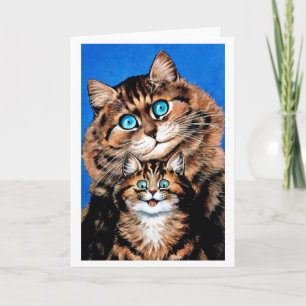 Funny Cat en Kitten, Louis Wain Kaart