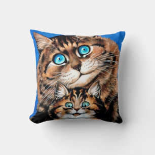 Funny Cat en Kitten, Louis Wain Kussen