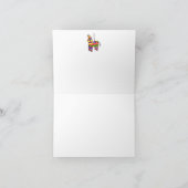 Funny Cat en Pinata Blank Kaart (Binnen)