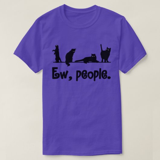 Funny Cat Ew Mensen Meowy Kat Liefhebbers Mannen V T-shirt (Design voorkant)