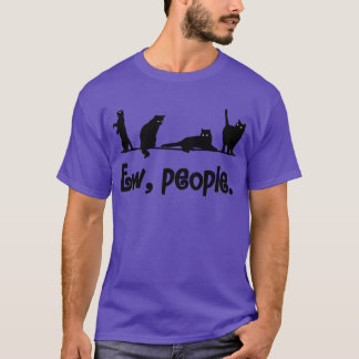 Funny Cat Ew Mensen Meowy Kat Liefhebbers Mannen V T-shirt