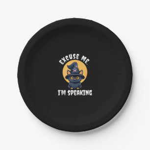 Funny Cat Excuse Me Ik spreek Kamala Harris 47 Papieren Bordje
