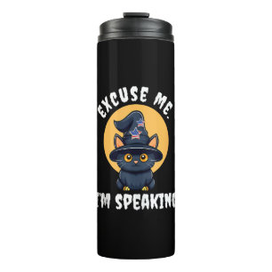 Funny Cat Excuse Me Ik spreek Kamala Harris 47 Thermosbeker