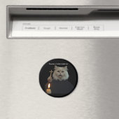 Funny Cat Exorcist Magnet - Catnip Compels You (Insitu (Vaatwasser))